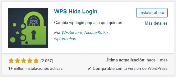 WordPress esconder url login