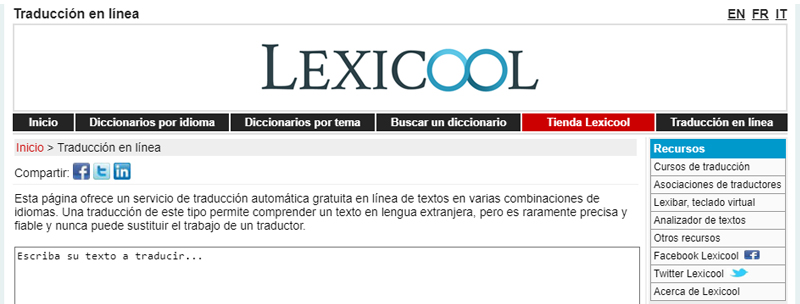 traductor-lexicool Los 10 mejores traductores gratuitos online