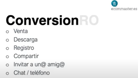 Definición Conversion - CRO - conversion rate optimization