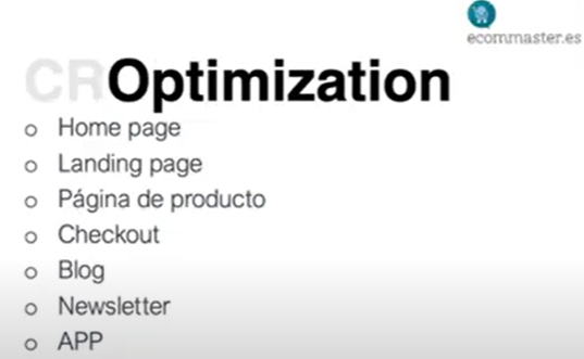 Definición Optimization - conversion rate optimization